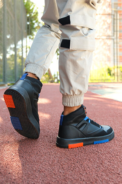 Riccon Ανδρικά Comfort Sneaker Boots 001263 Black Saks