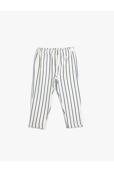 Koton Pantaloni de sport jogger din bumbac cu cravată în talie