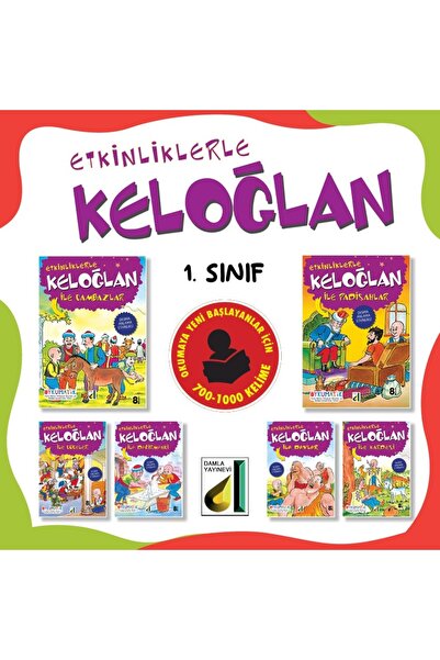 Damla Yayınevi Etkinliklerle Keloğlan (6 Kitap) Damla Yay. (Korunaklı Poşetle)