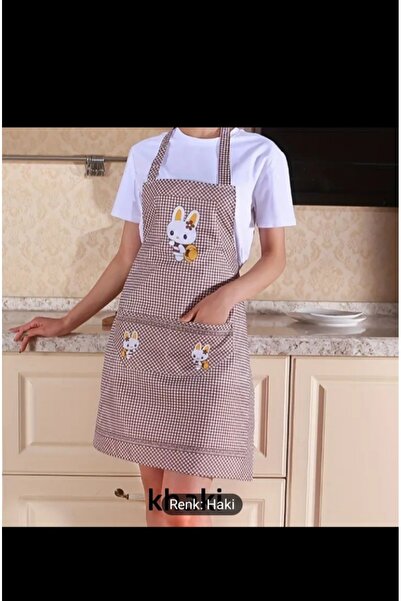 DENİZLİPAZAR Pöti Kare Tavşan Mutfak Önlüğü,mutfak Önlük