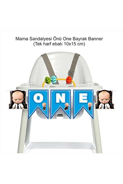 SİYAH PARTİ EVİ 1 Yaş Boss Baby Doğum Günü Parti Seti