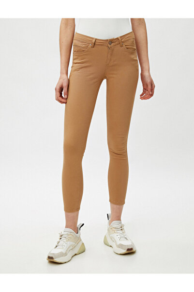 Koton Kadın Kahve Pantolon 9YAL41550MW