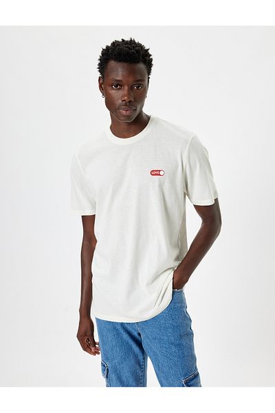 Koton T-Shirt mit Slogan-Print, Rundhalsausschnitt, kurze Ärmel