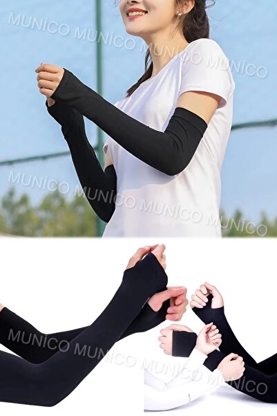 Munico Tesettür Kol Kapama Terletmez Yüzücüler Kısa Kollu Giyimler İçin Kol K...