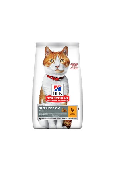 Hill's Hills Science Plan Sterilised Adult 1-6 Years Dry Cat Food - 1.5 kg