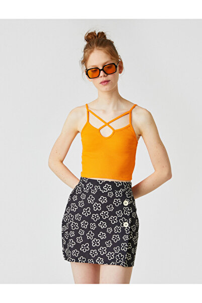 Koton Asymmetrical Collar Tank Top