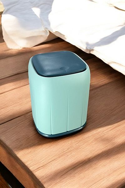 Turkco Mini Coș de gunoi Touch Blue Organizator de volum de 1,4 litri