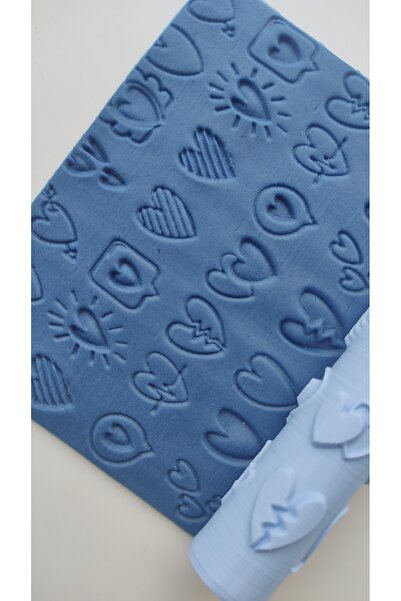 Roll3d Polimer Kil Desen Verici Merdane, Seramik Desen Oklavası, Polimer Kil ...