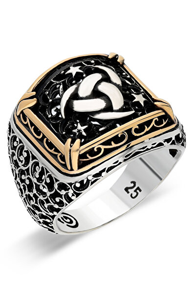 OTTOTESBİH Teşkilat-ı Mahsusa Yüzük Erkek Yüzük 925 Ayar Gümüş Yüzük