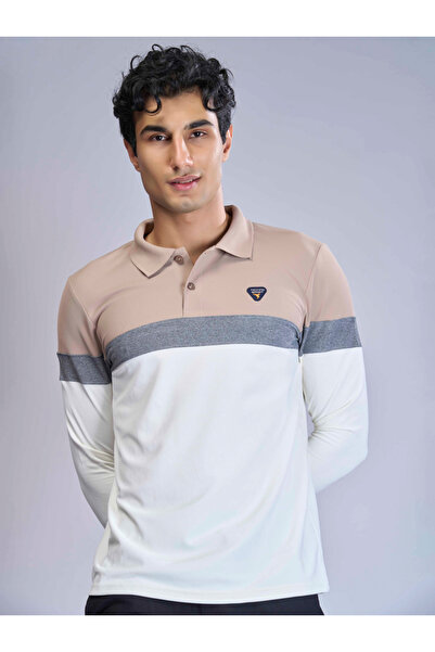 Technosport By Styli قميص بولو بيكيه بقصّة Slim-Fit بألوان متباينة