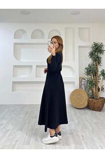 Paw Garage Μάξι φόρεμα με σχισμή στο πλάι, Γυναικείο φόρεμα, Πλεκτό φόρεμα