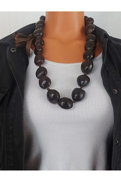 Virgo Natural Chestnut Necklace