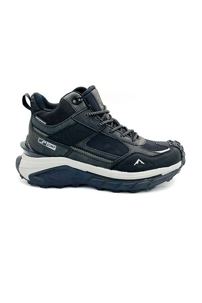 Jump 31195 Thermo Black ανδρικές μπότες εξωτερικού χώρου - Αντιολισθητική σόλα και κορδόνια