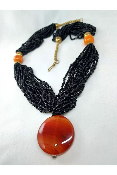 Virgo Agate Stone Necklace