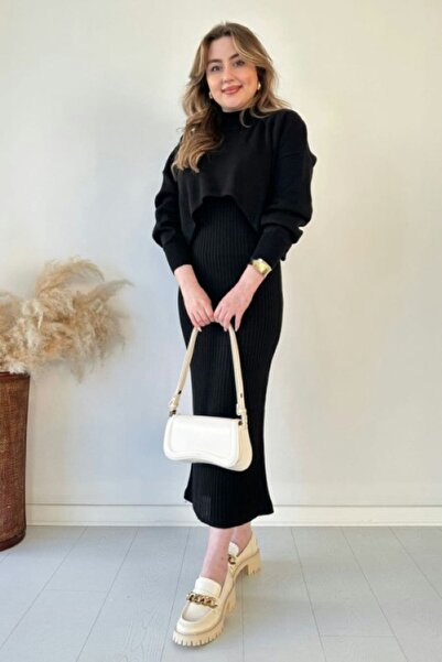 Esteban Pulover Tricotaj Rochie Set Două Piese