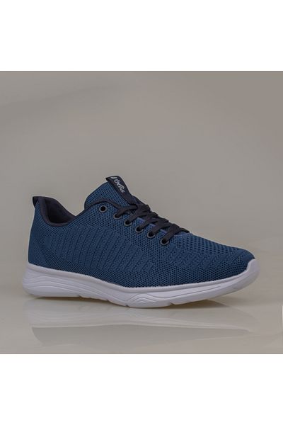 Trend Adımlar Pantofi sport țesuți din material textil pentru bărbați, albastru petrol