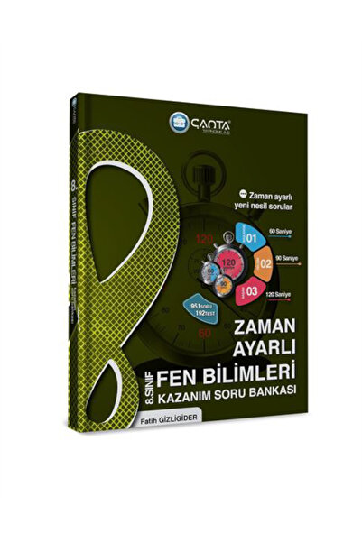 Çanta Yayınları 8.Sınıf Fen Bilimleri Zaman Ayarlı Kazanım Soru Bankası 2024