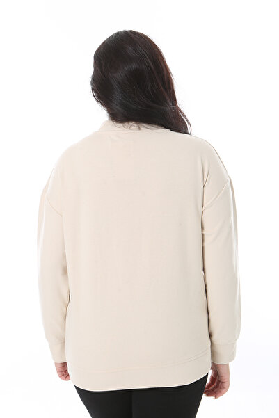 Şans Φούτερ με λεπτομέρεια βιζόν χρώματος βιζόν - εμπριμέ με κορδόνια 65N38620