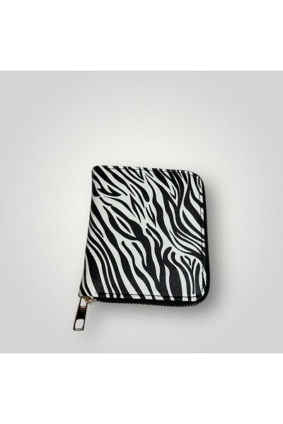 UCR HOME Zebra Pattern Faux Leather Women's Wallet