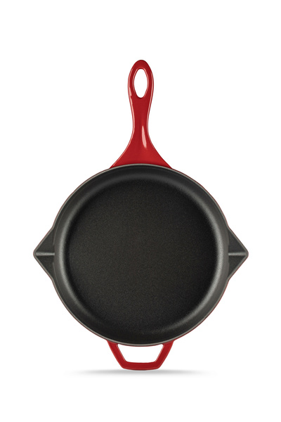 HOSSE 28cm Döküm Demir Tava Kırmızı