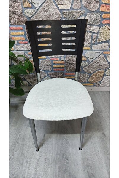 COVER TEKSTİL 4 Adet Demir Lokanta Sandalyesi Kılıfı Jakar Kumaş