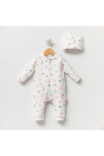 BEREKET BABY 0-3 Months Baby Romper - Cotton, Long Sleeve and Snaps Bereket Baby