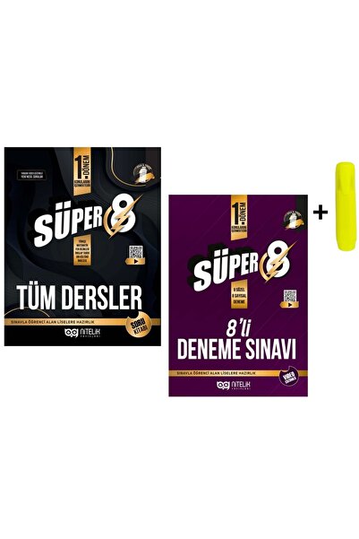 Nitelik Yayınları Nitelik 8. Sınıf LGS 1. Dönem 8 'li Deneme Sınavı Soru Bankası Seti Yeni