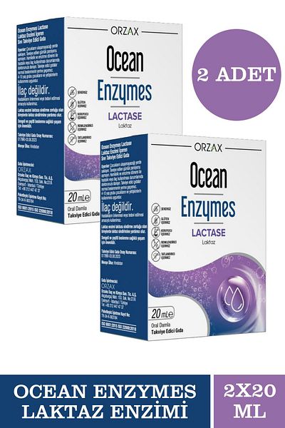 Ocean Enzymes Lactase Drops 20 ml 2 Pieces