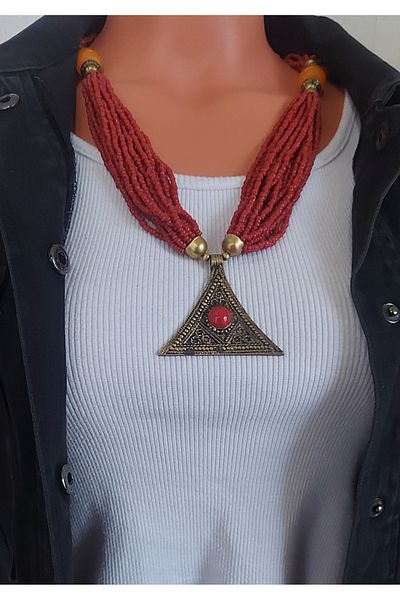 Virgo Agate Stone Necklace