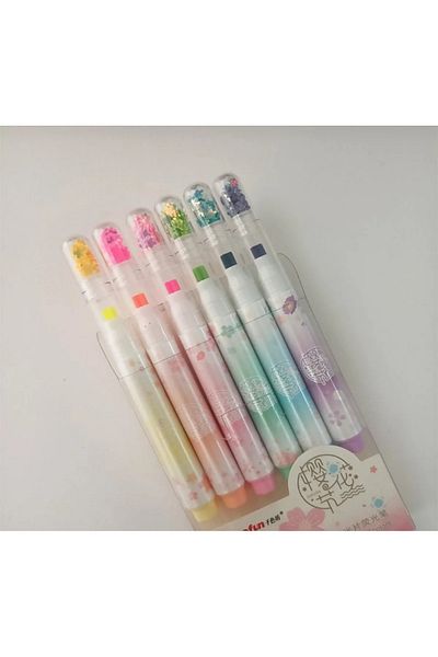 Kawai Sequined & Stamped Highlighter Set