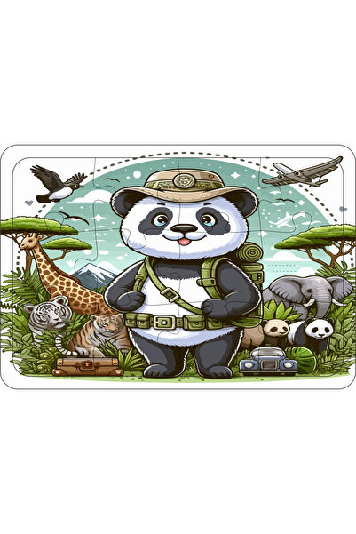 ASE DİZAYN Çocuklar Için Eğitici Ve Öğretici Ahşap Renkli Puzzle(yapboz)  pan...