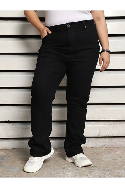 High Star By Styli Plus Size High Rise Slim Fit Jeans