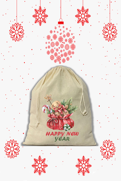 APRENDİ Ειδική Τσάντα Πρωτοχρονιάς 30x40 1 Τεμάχιο (Σχέδιο 15)