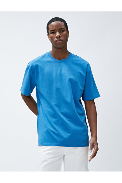 Koton Basic Oversize T-Shirt Crew Neck Βαμβακερό κοντό μανίκι