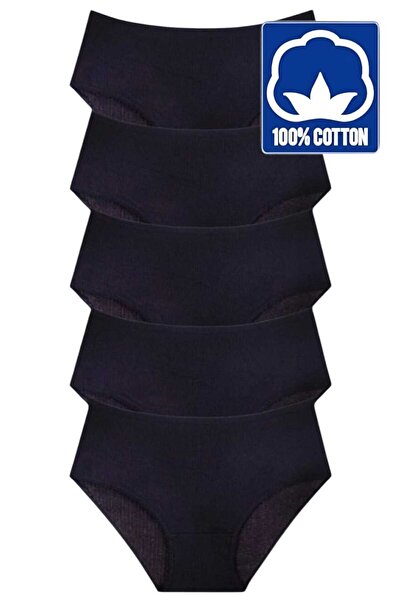 Tezzgelsin Chiloți Bato din 5 piese 100% bumbac cu talie înaltă pentru femei Chiloți din 5 piese pentru femei