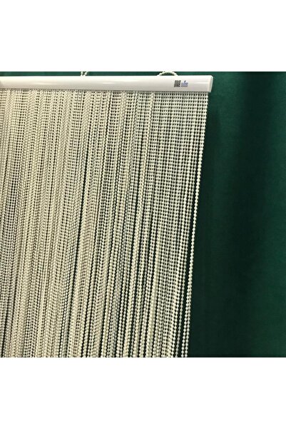 özdeğer home 80x180cream Zero Dec Chain Curtain Wooden Door Curtain Flapper Curtain Door Ornament Bead Curtain