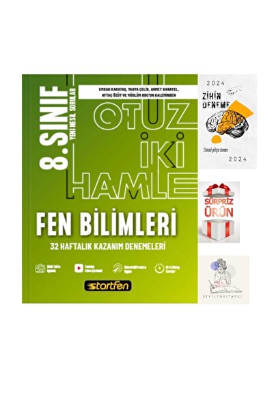 Startfen 8.SINIF FEN 32HAMLE DENEME+ZİHİN DENEME(SEVİLENKİTAPCİ)SCKA3