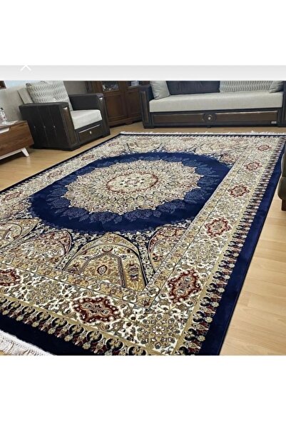 KARAR HALI Lacivert kalın yün salon halısı