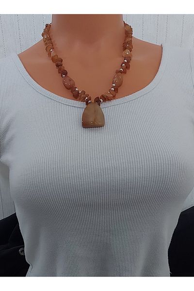 Virgo Agate Stone Necklace