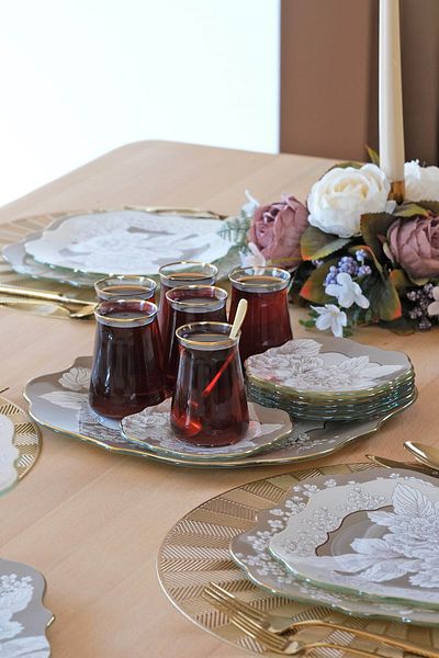 Glore Belize Gold Gilt Glass Tray