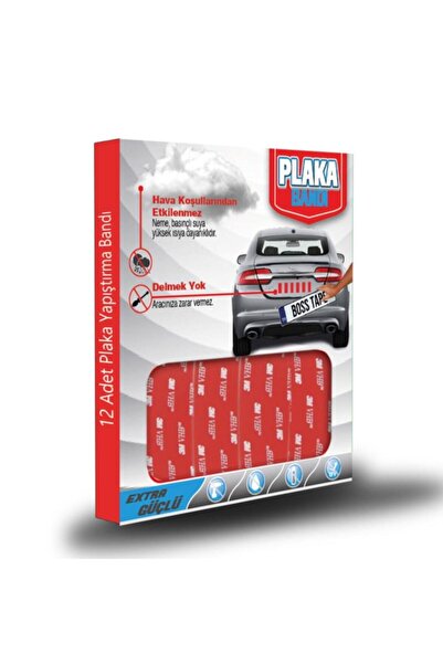 3M Plaka Yapıştırma Bandı Hava koşullarından etkilenmez Güvencesiyle 12Ad