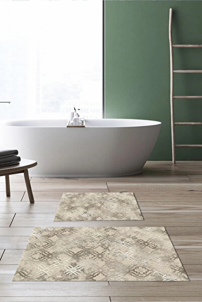 Viyana Home Covoraș de baie lavabil cu bază anti-alunecare imprimată digital,...