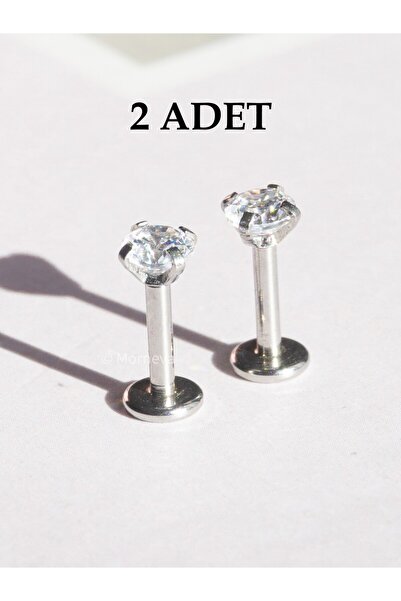 MORNEVA Cerrahi Çelik Kristal Taş Tragus Helix Kıkırdak Lobe Küpe Conch Kulak...