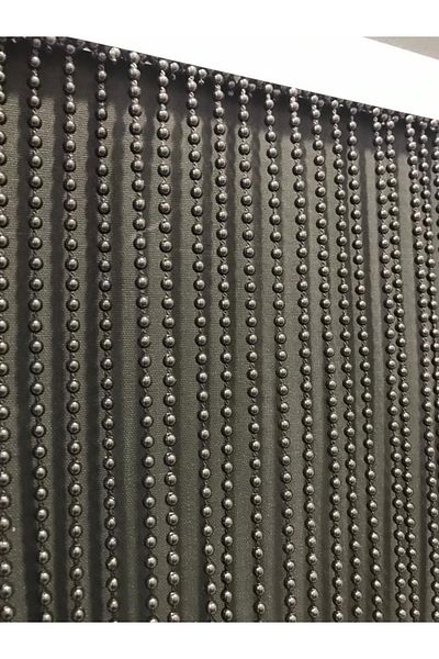 özdeğer home 80x200black 1cm Spacing Chain Curtain Wooden Door Curtain Flapper Curtain Door Ornament Bead Curtain