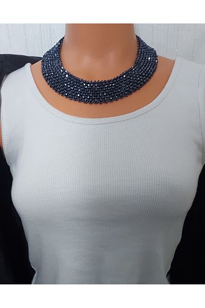 Virgo Crystal Honeycomb Necklace Bracelet Set