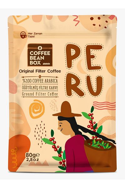 Altıntelve Peruvian Filter Coffee 10 X 80 g Economic Package