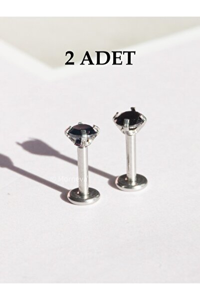 MORNEVA Cerrahi Çelik Kristal Taş Tragus Helix Kıkırdak Lobe Küpe Conch Kulak...