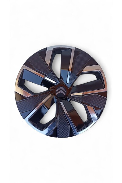 Gülcan Auto Citroen C3/C-Elysee/C2 15 inç JANT KAPAĞI SETİ-ÖzelGri&Siyah