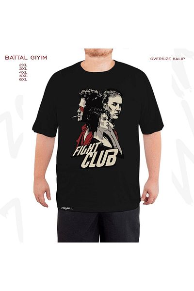 ZOKAWEAR Tyler Durden V2 Printed - Μαύρο T-Shirt με μεγάλη εφαρμογή