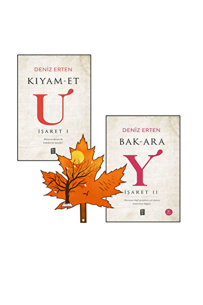 Mona Kitap Deniz Erten - Uyanış Serisinin ilk 2 Kitabı - U - kıyamet - Bakara -tescilli kitap ayracı ile